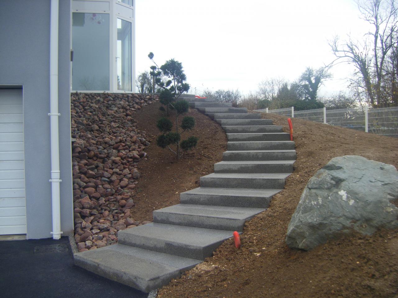 Création d'escalier en béton dans la Charente-Maritime